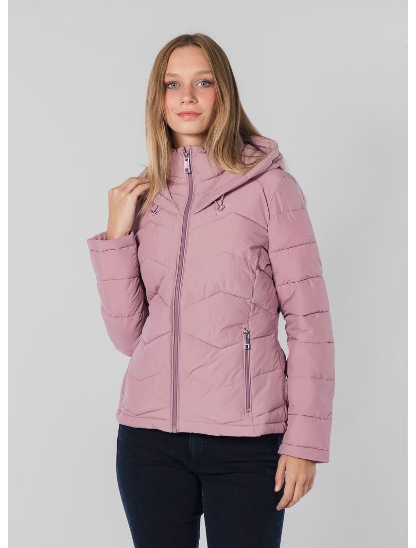 Chaqueta morado stretch acolchada