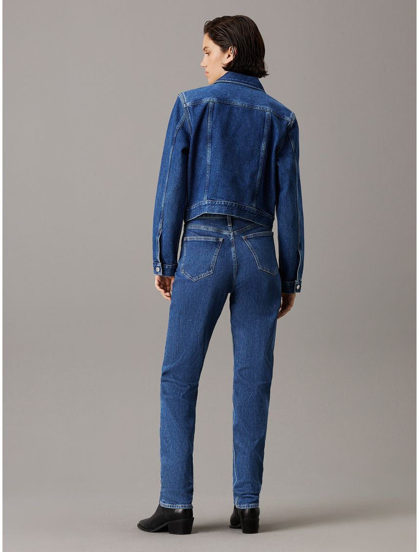 Chaqueta azul denim cropped de los años 90