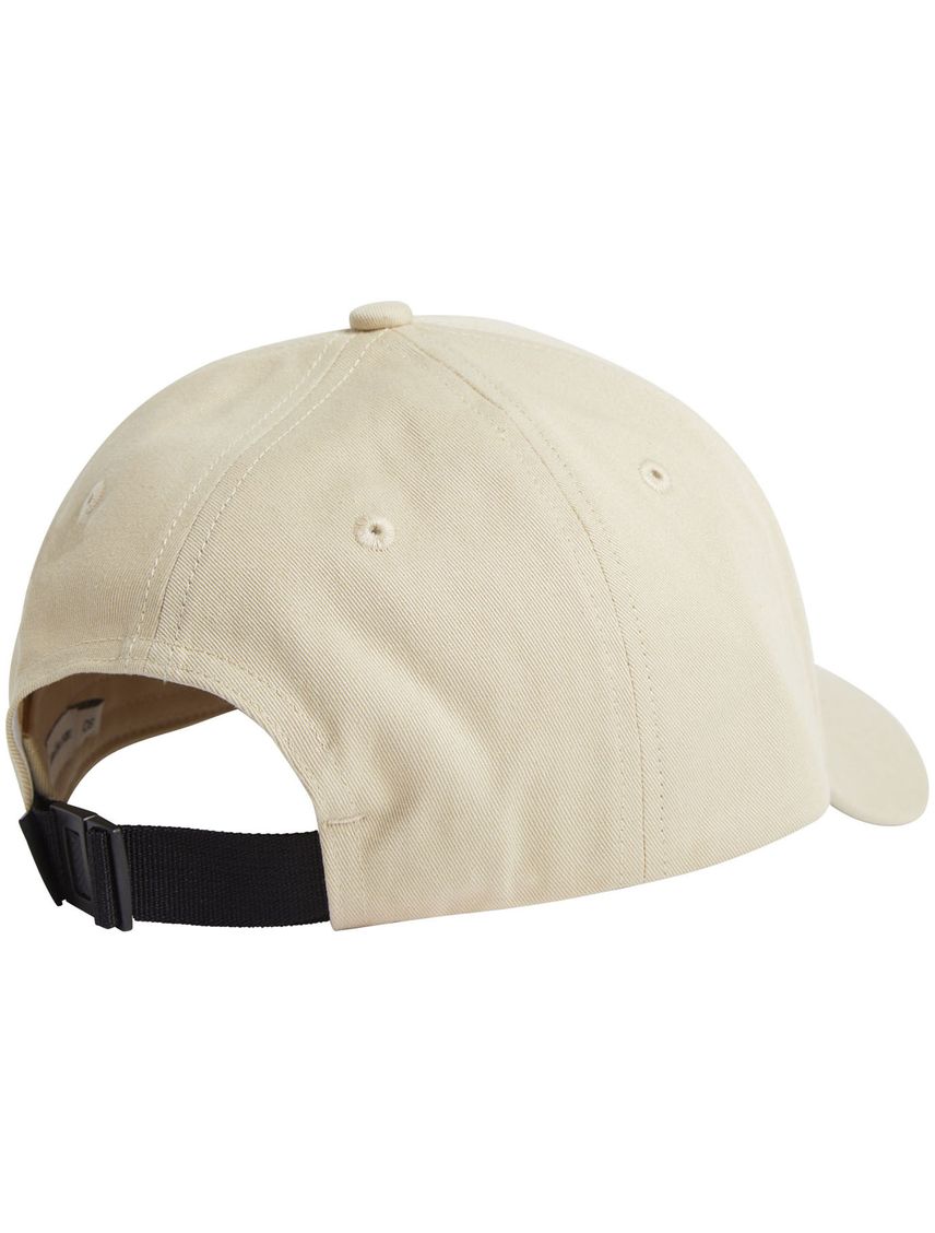 Gorra beige con logotipo bordado