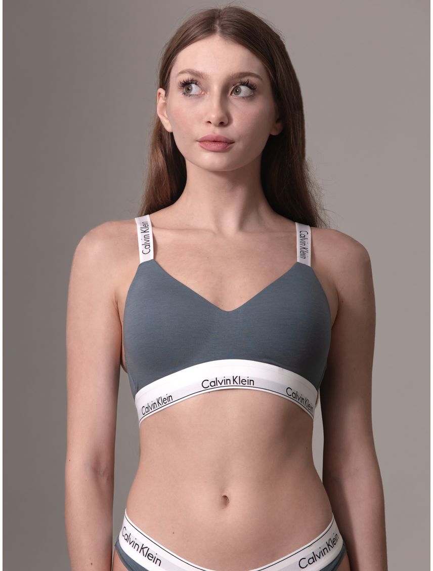Bralette Verde Con Logo Distintivo Para