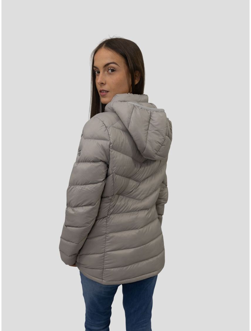Rompe beige viento acolchado plegable