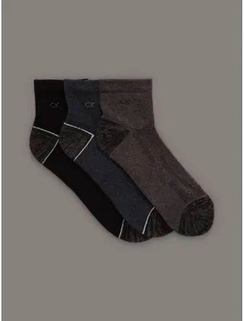 Pack negro de 3 medias cotton cushi