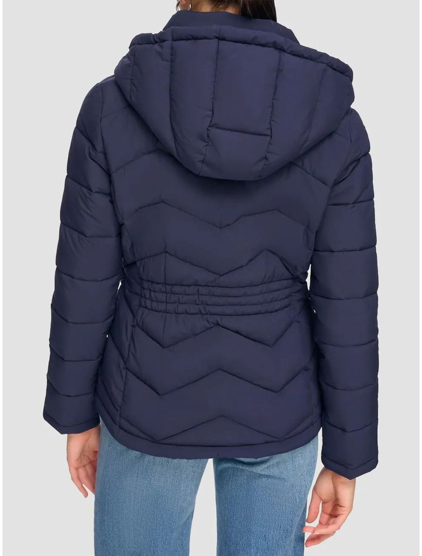 Chaqueta azul stretch acolchada