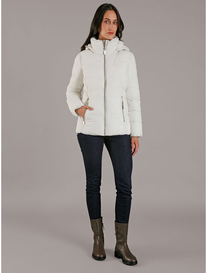Chaqueta gris stretch acolchada