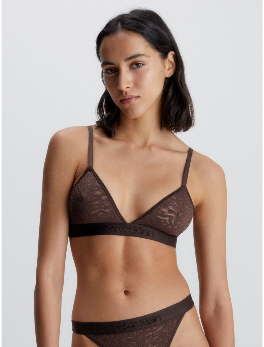 Bralette Elegante De Encaje Sin Forro