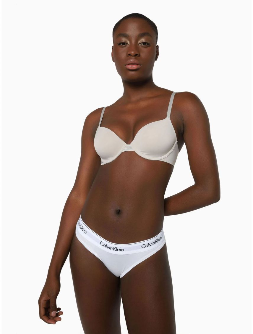 Brassier Gris Demi Con Forro Ligero Para Mujer