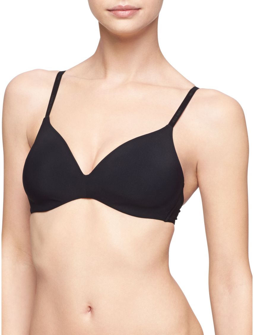 Brasier Negro con Detalles Distintivos y Logo