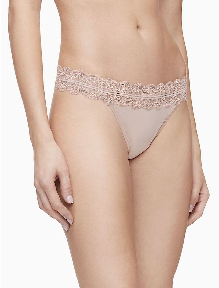 Pantie Beige En Microfibra Tipo Tanga