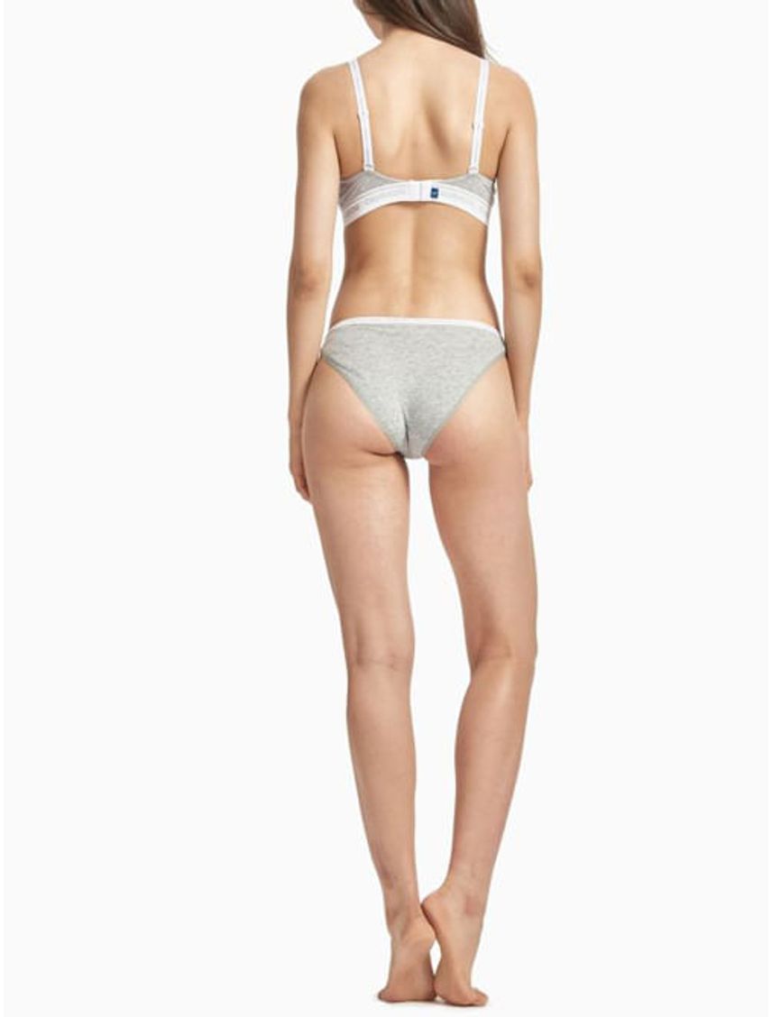 Panties Gris Algodón Bikini Mujer Calvin Klein