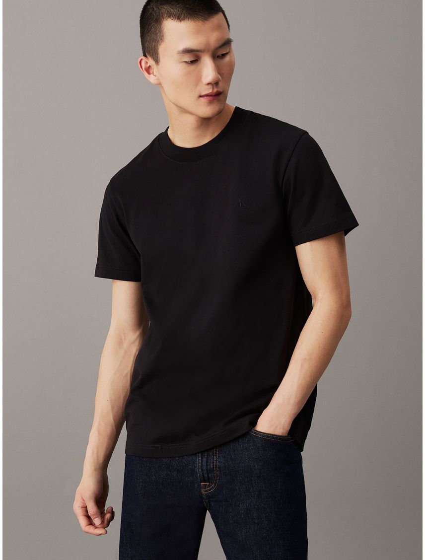 Camiseta negra de punto pesado