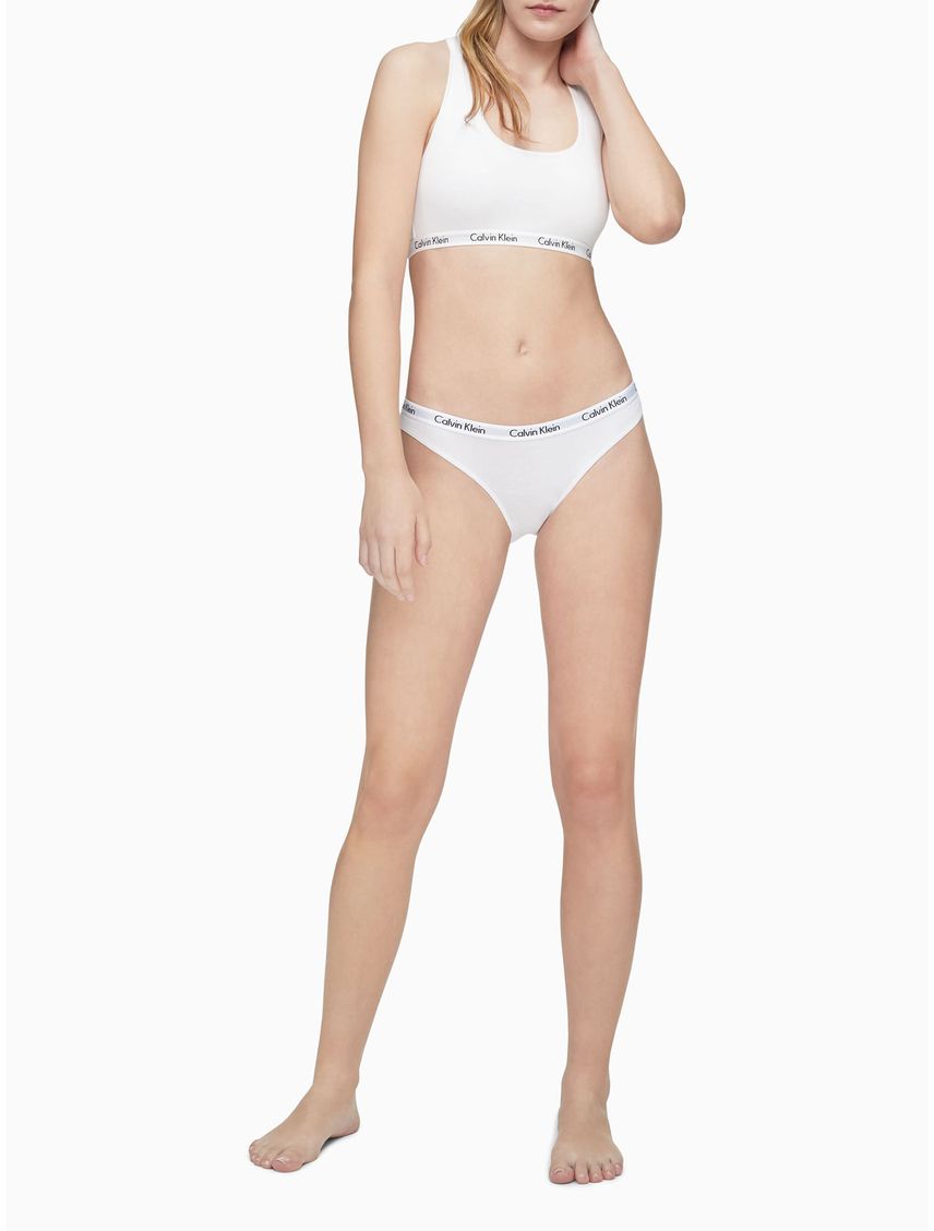 Panties Blanco Algodón Bikini Mujer Calvin Klein
