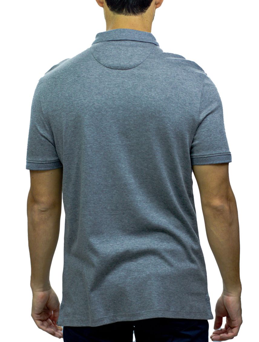 Polo Gris Liquid Touch Con Logo Para Hombre