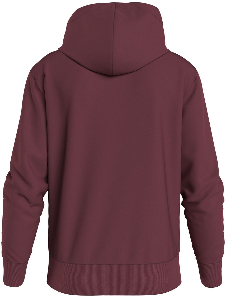 Buzo Vinotinto Con Gorro Y Contorno Interrumpido