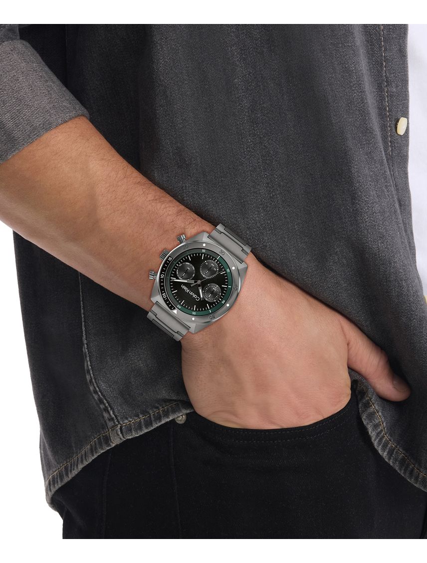 Reloj Negro Para Hombre Ck Flex