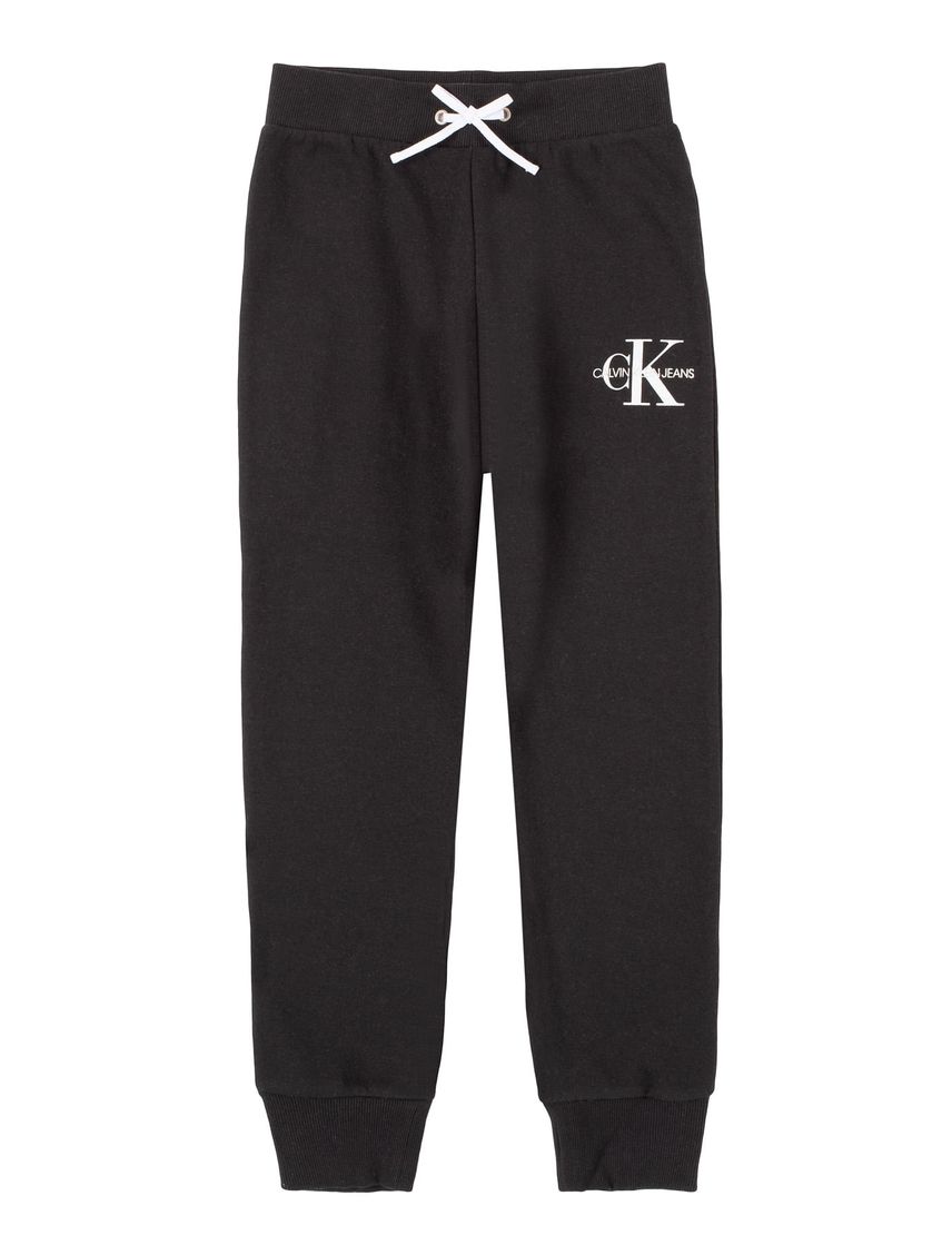 Pantalónes De Chándal Con Logo Monograma Negro Para Niña