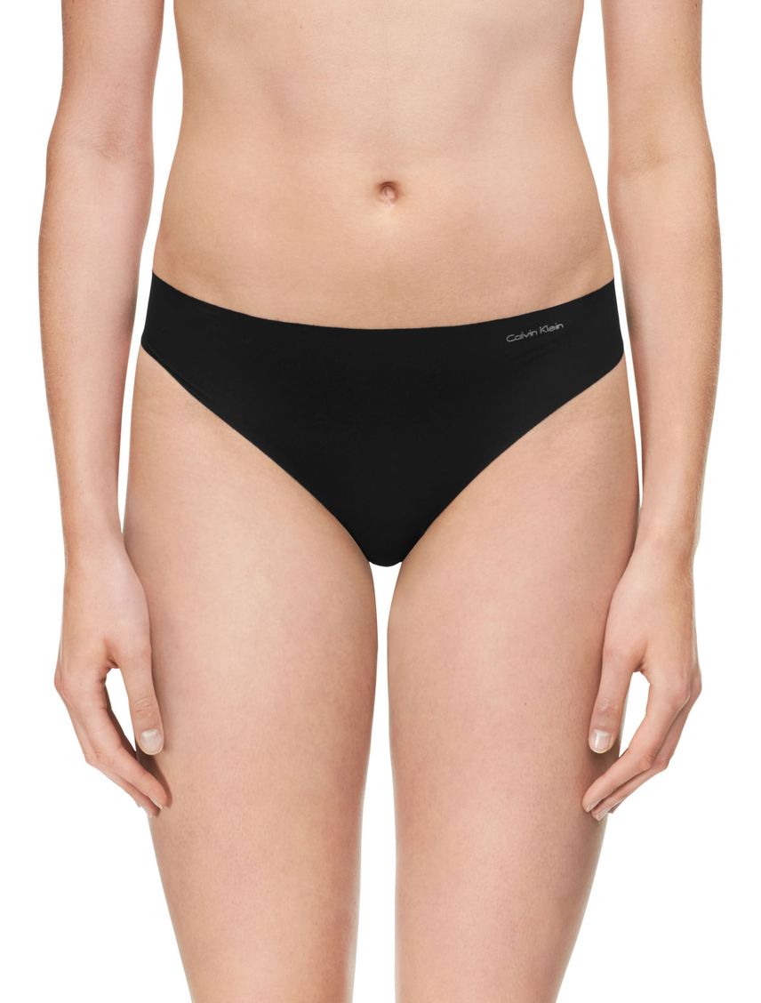 Panties tanga negro para mujer en microfibra