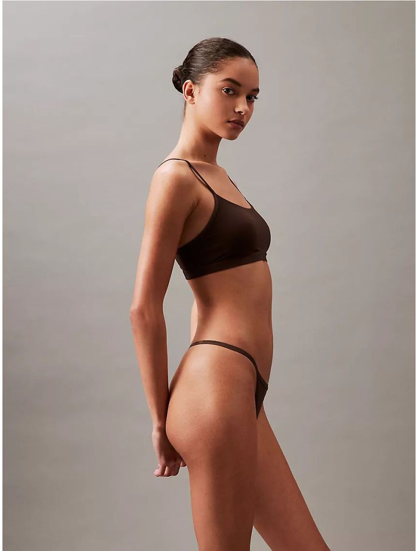 Pantie Café Tipo Tanga  - Ideal Cotton