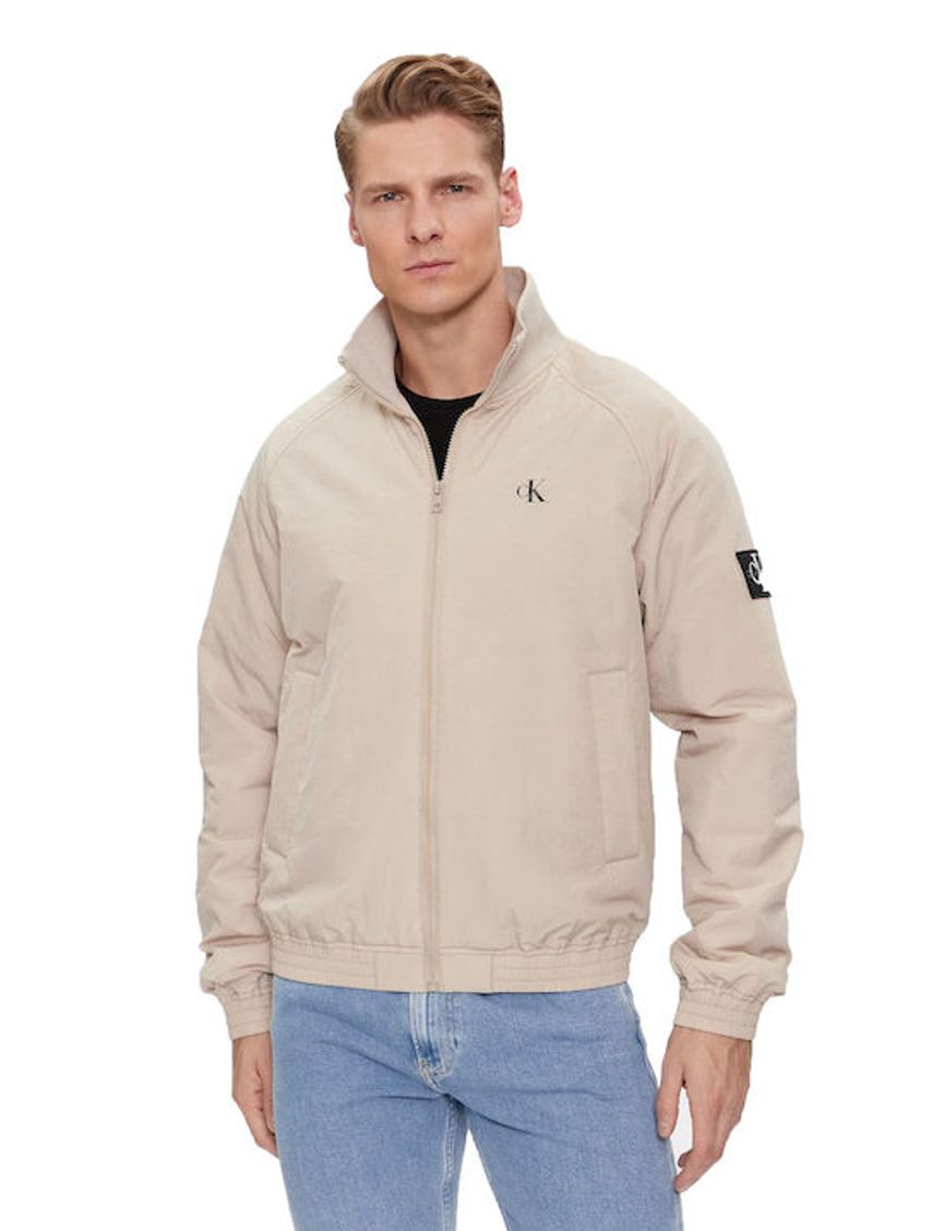 Chaqueta Beige Harrington Acolchada
