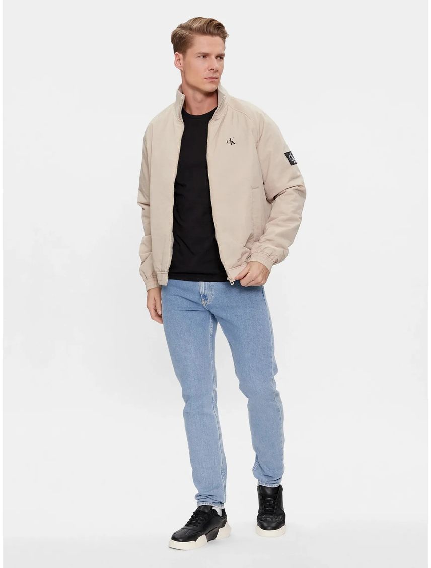 Chaqueta Beige Harrington Acolchada