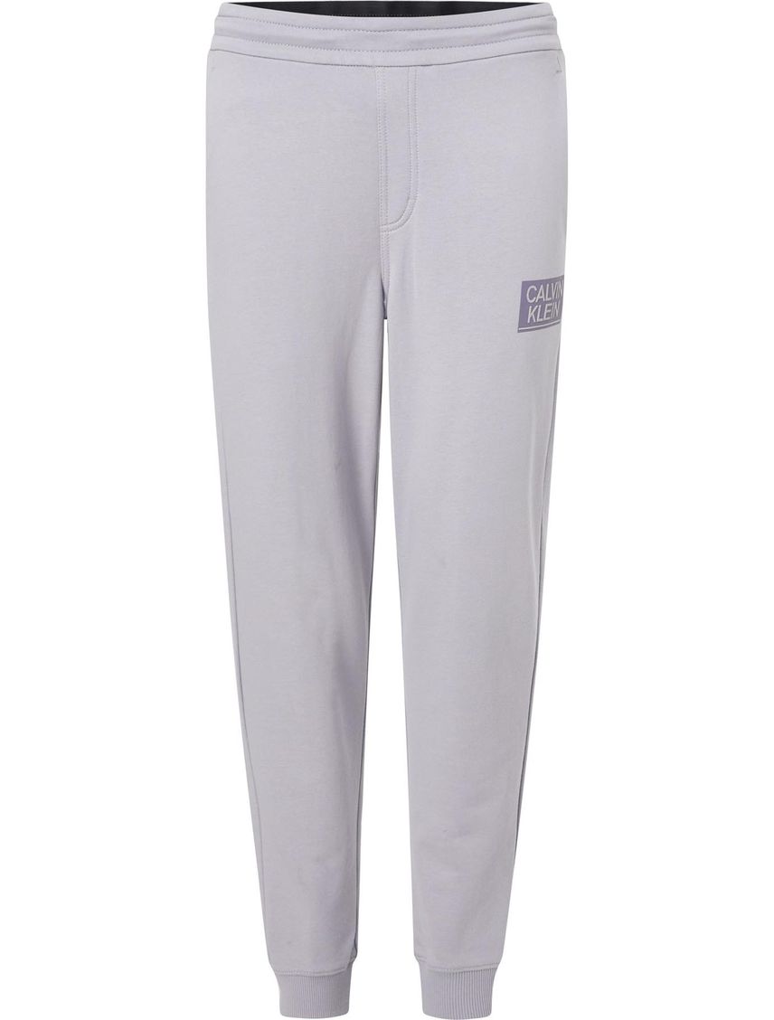 Jogger Gris De Algodón Con Logo para Hombre