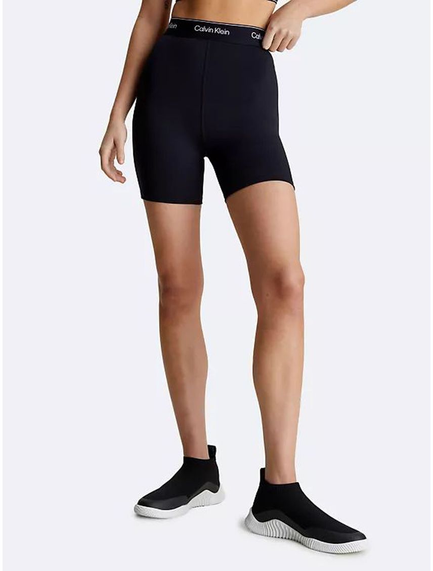 Biker Negro Deportiva Con Cintura Alta Para Mujer
