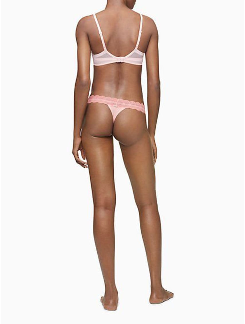 Pantie Coral Tipo Tanga En Microfibra Para Mujer