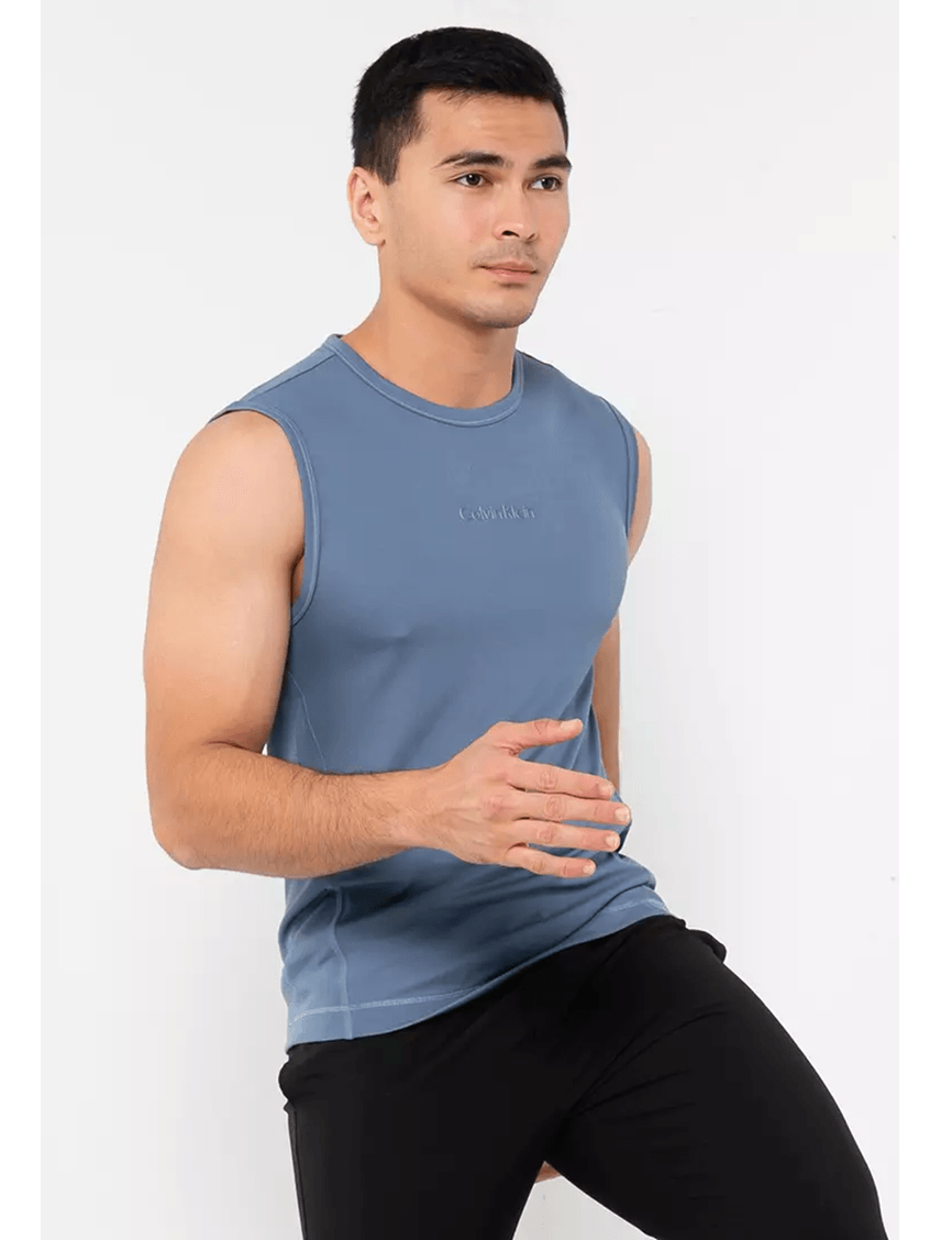 Camiseta Azul Deportiva Moderna para Hombre