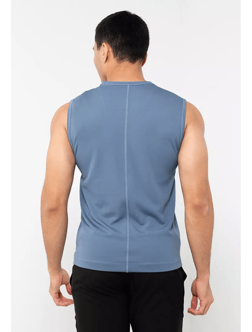 Camiseta Azul Deportiva Moderna para Hombre