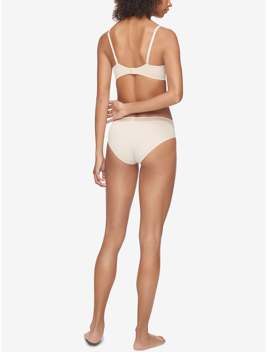 Brassier Microfibra Lift Demi Mujer Beige Calvin Klein