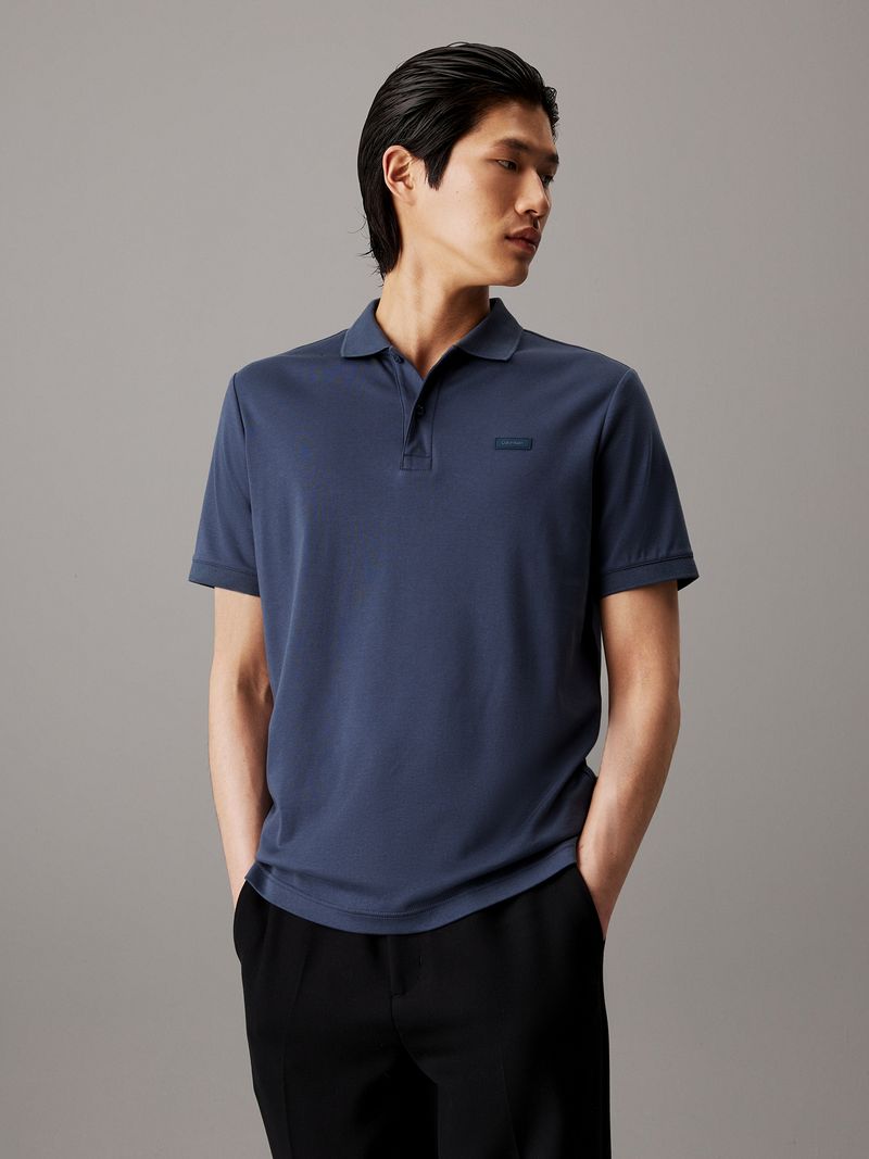 polo-negro-slim-algodon
