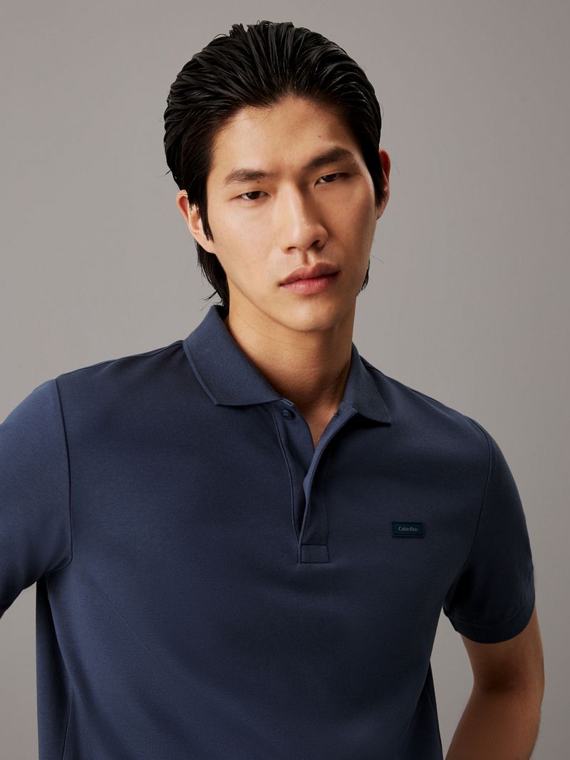 polo-negro-slim-algodon