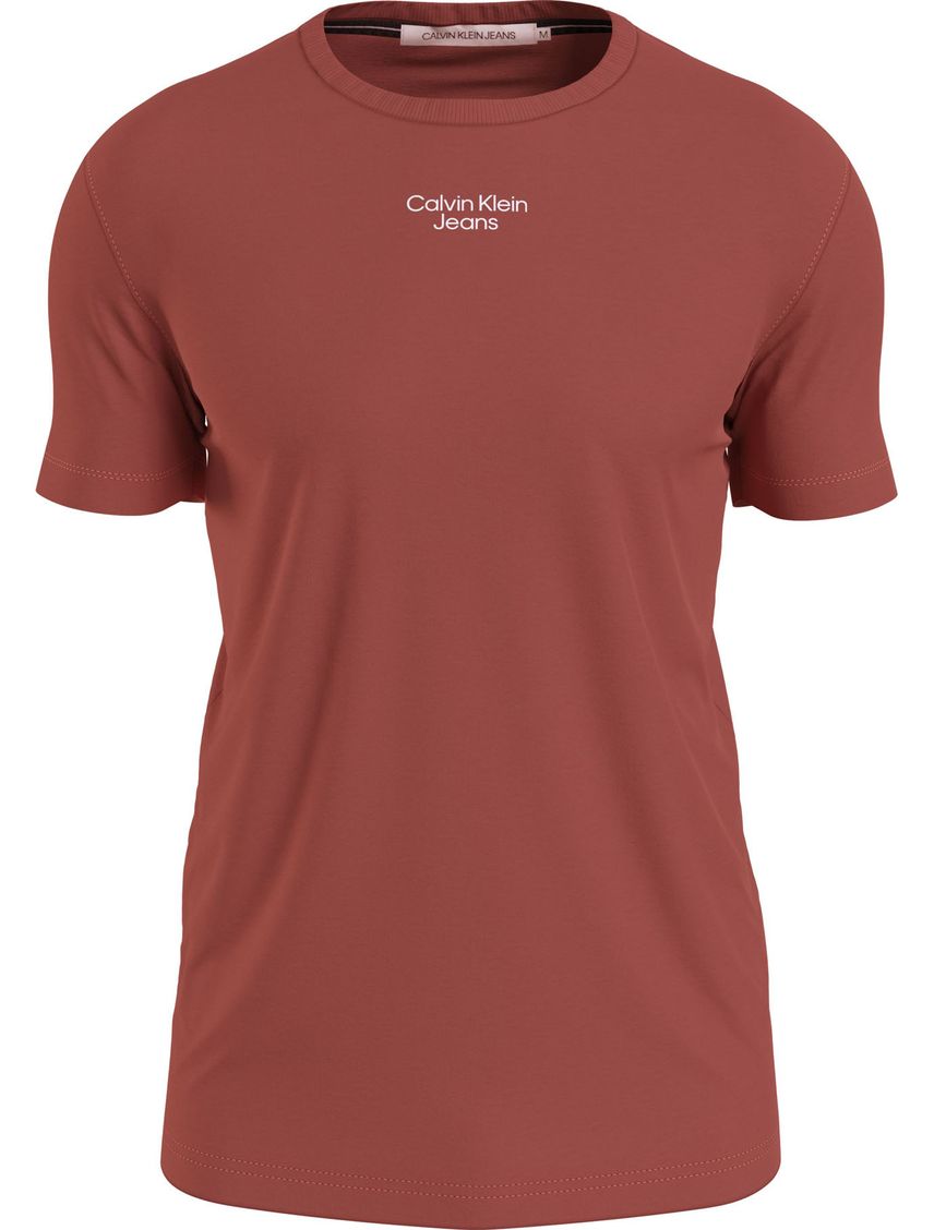 Camiseta coral slim de algodón
