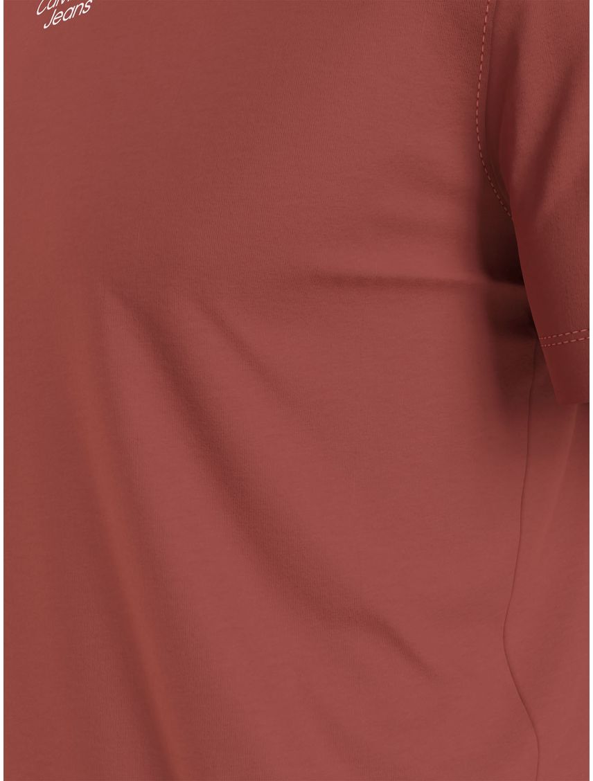 Camiseta coral slim de algodón