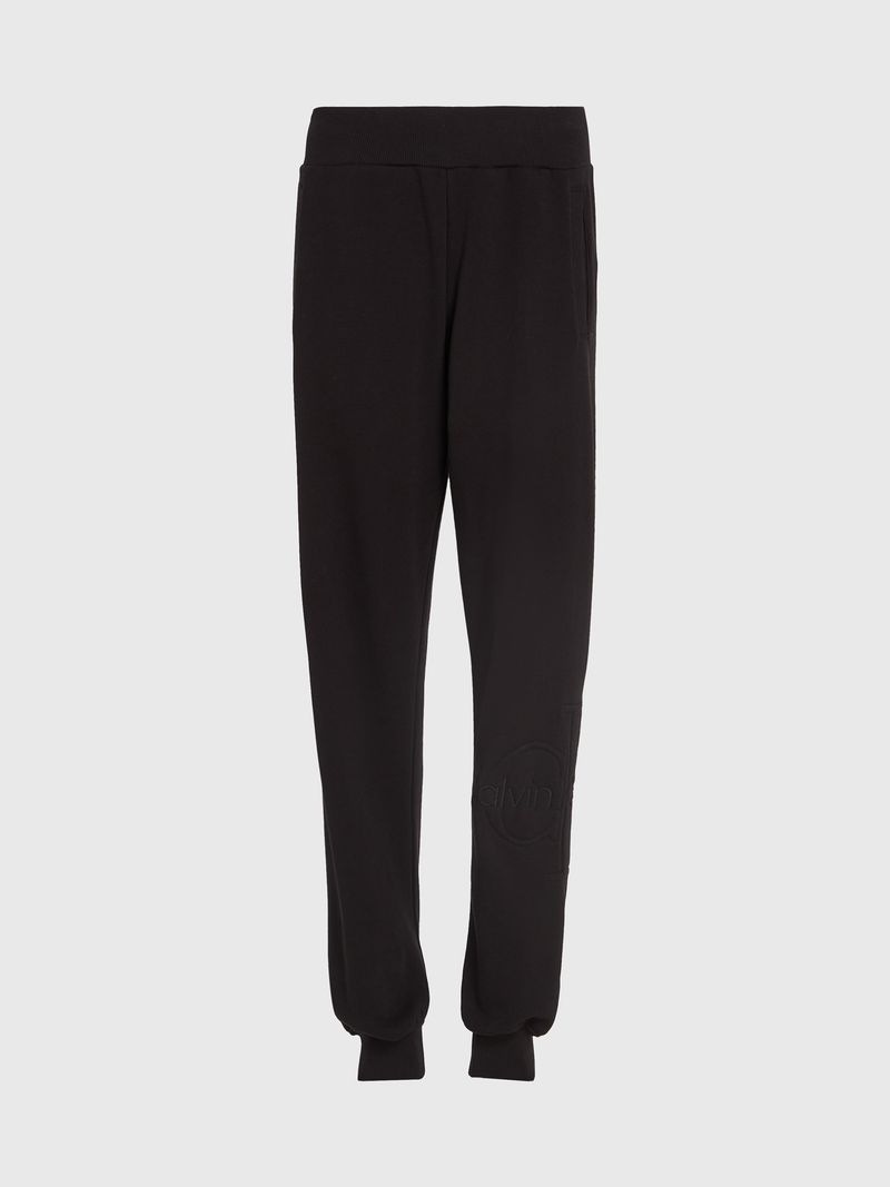 pantalon-negro-de-chandal-holgado-con-monograma-para-mujer