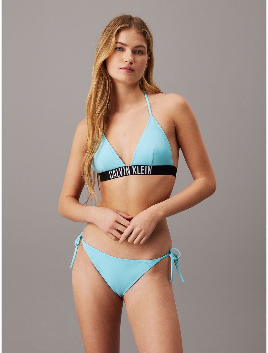 Parte celeste de arriba de bikini de triángulo - Intense Power