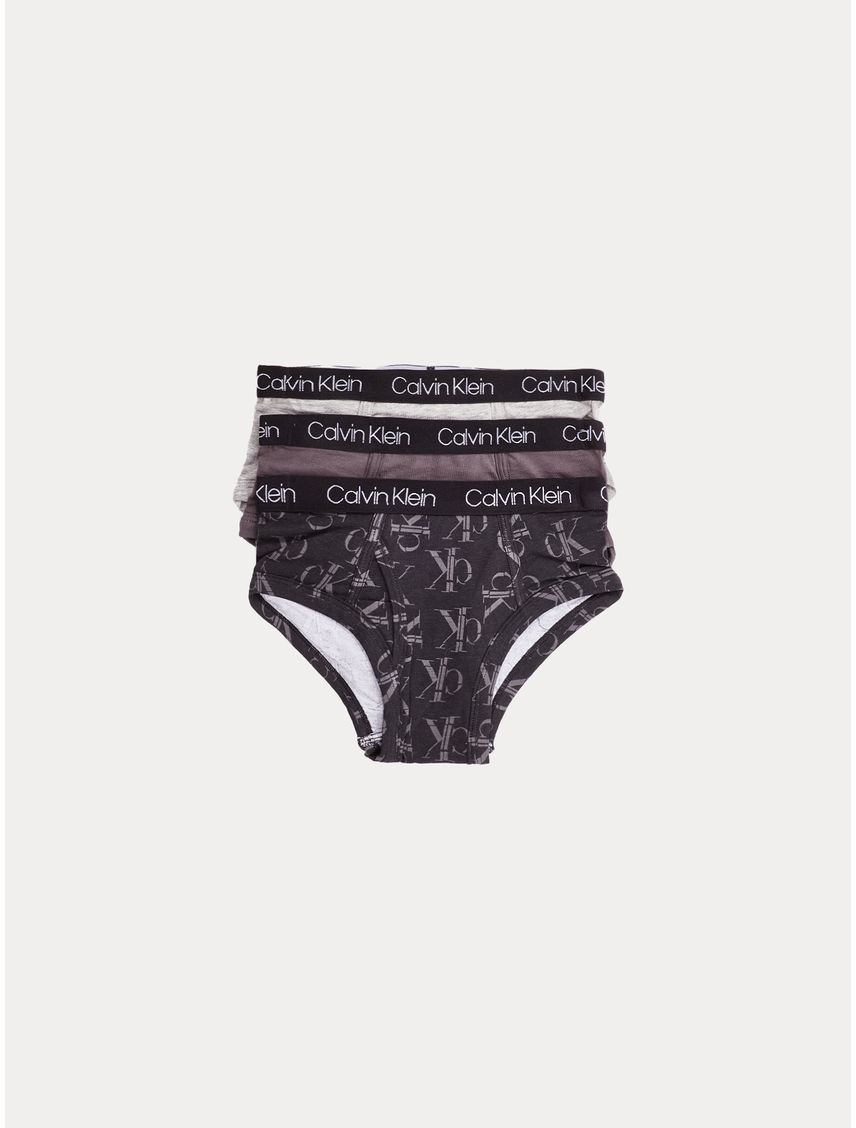Pack gris de 3 calzoncillos para niño