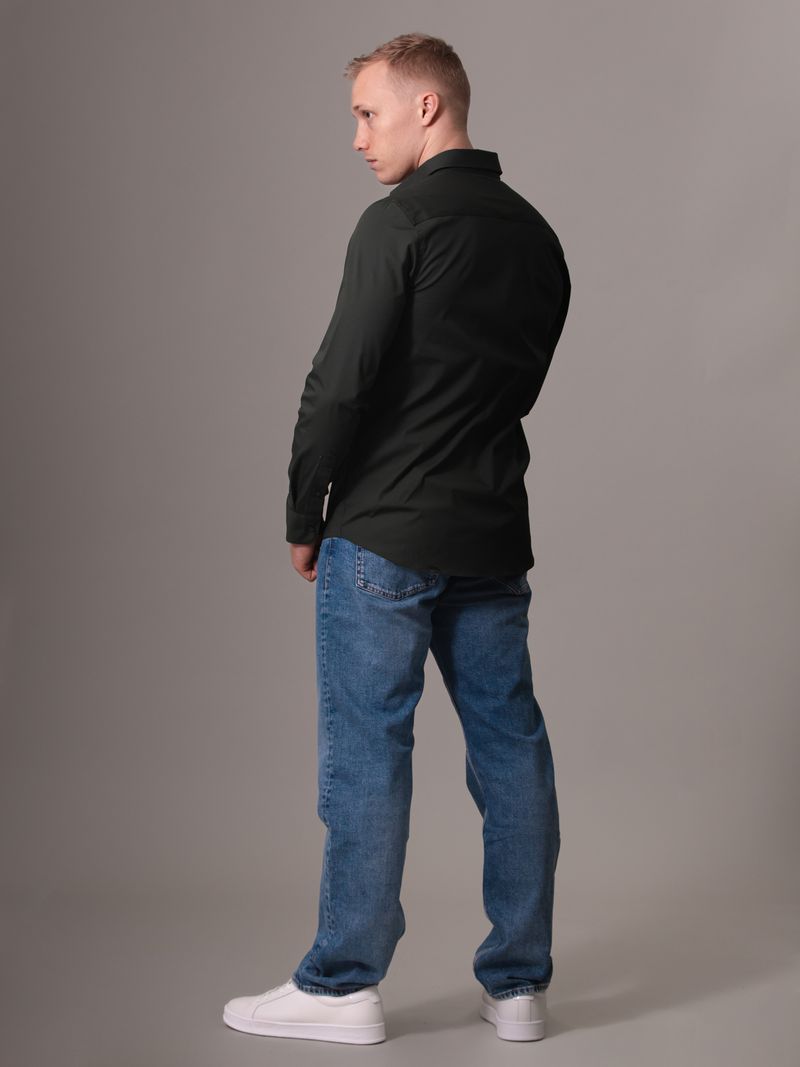 camisa-verde-slim-popelin-elastico