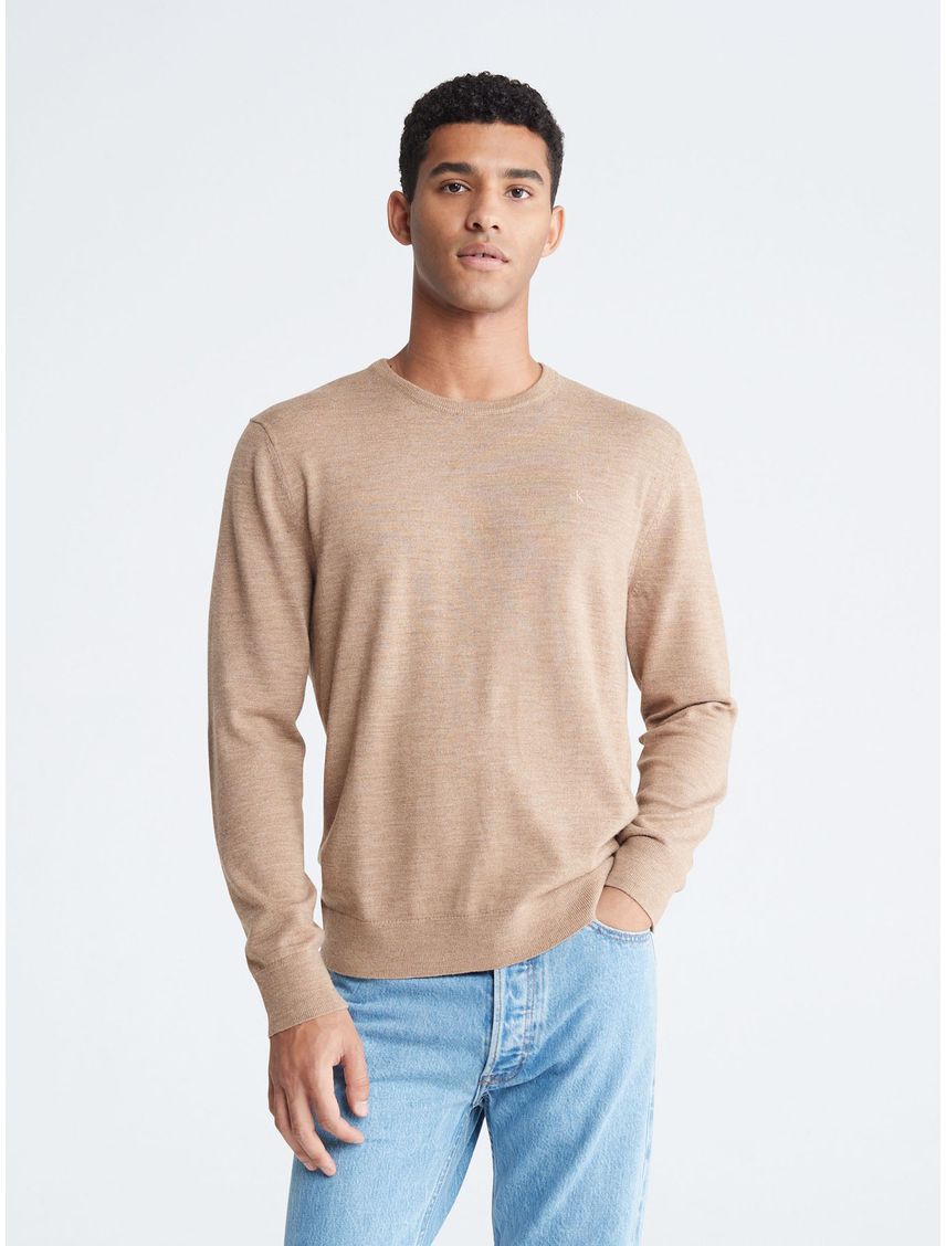 Saco Merino Con Cuello Redondo