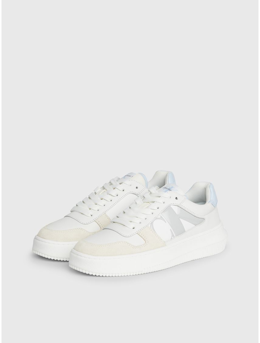 Tenis blanco blanco chunky cupsole