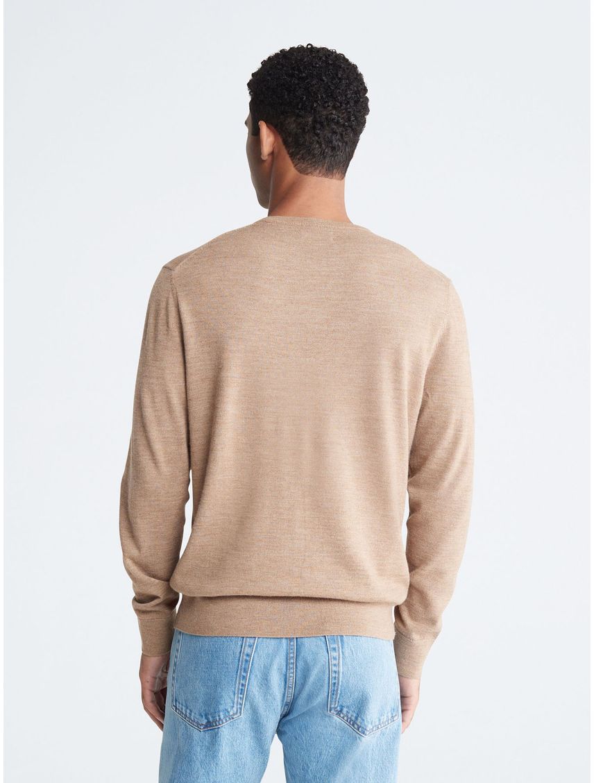 Saco Merino Con Cuello Redondo