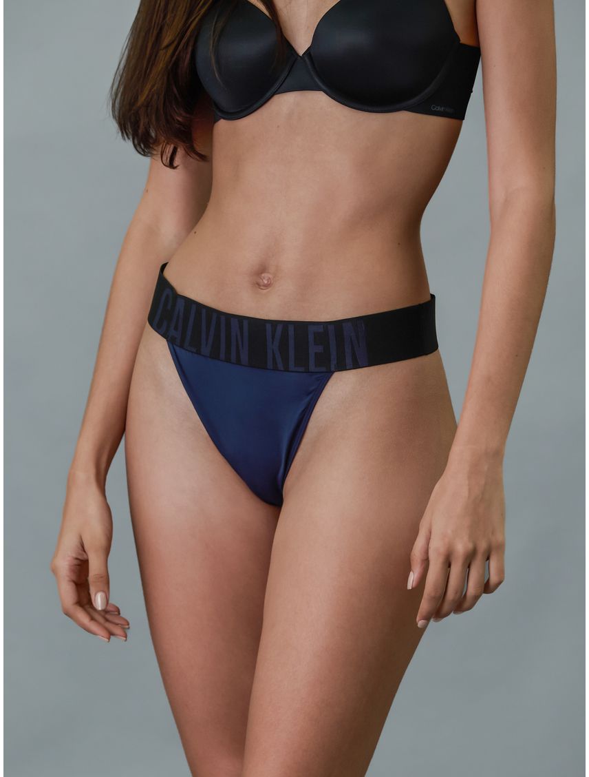Tanga azul de talle alto - Intense Power