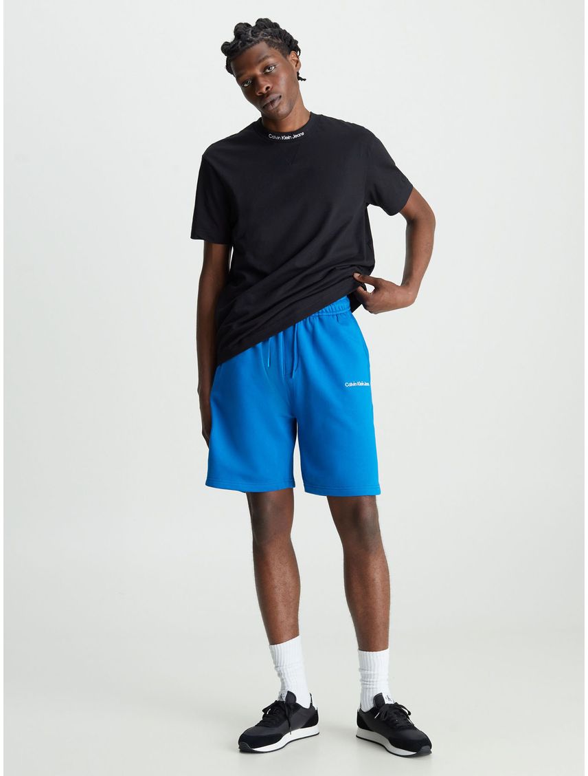 Bermuda Azul De Chándal Relaxed Para Hombre