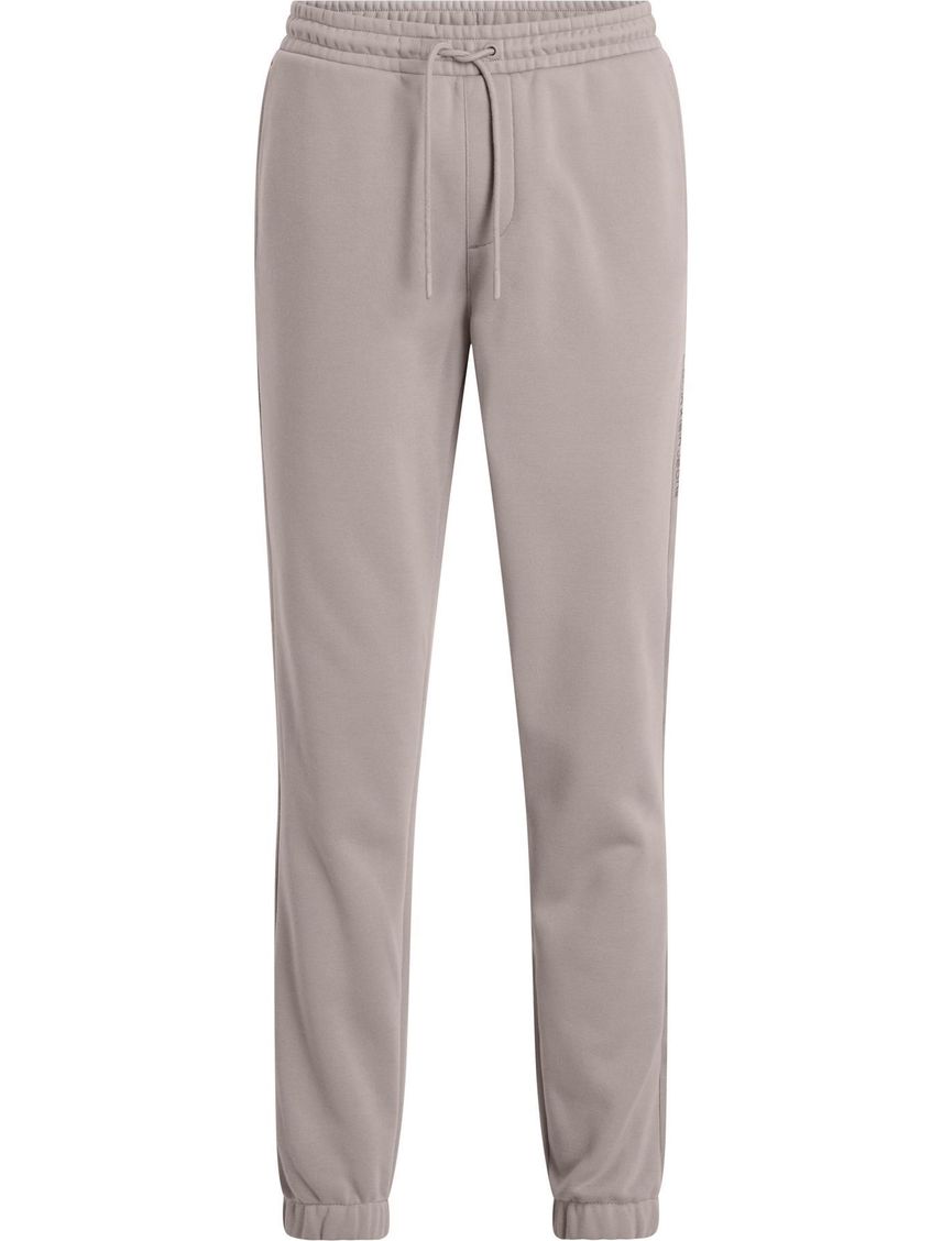 Jogger Beige Deportivo Con Logo Y Cinta Para Hombre