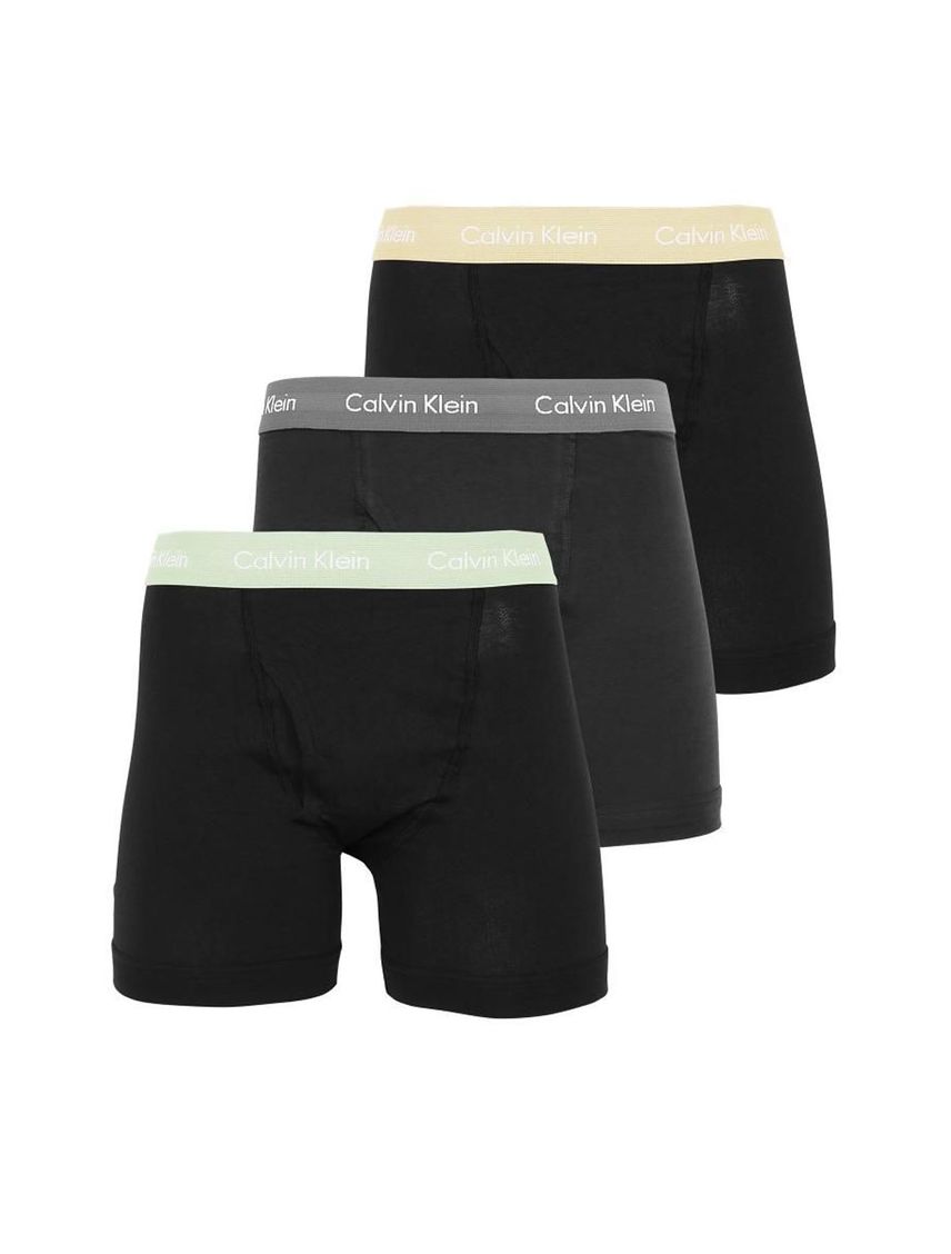 3 Pack De 3 Boxer Brief Negros En Algodón