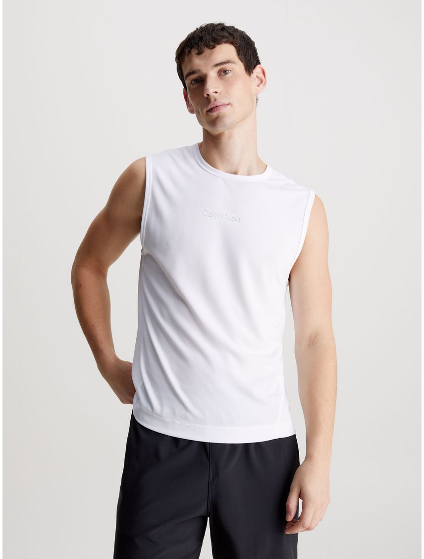 Camiseta Blanca Deportiva Moderna para Hombre