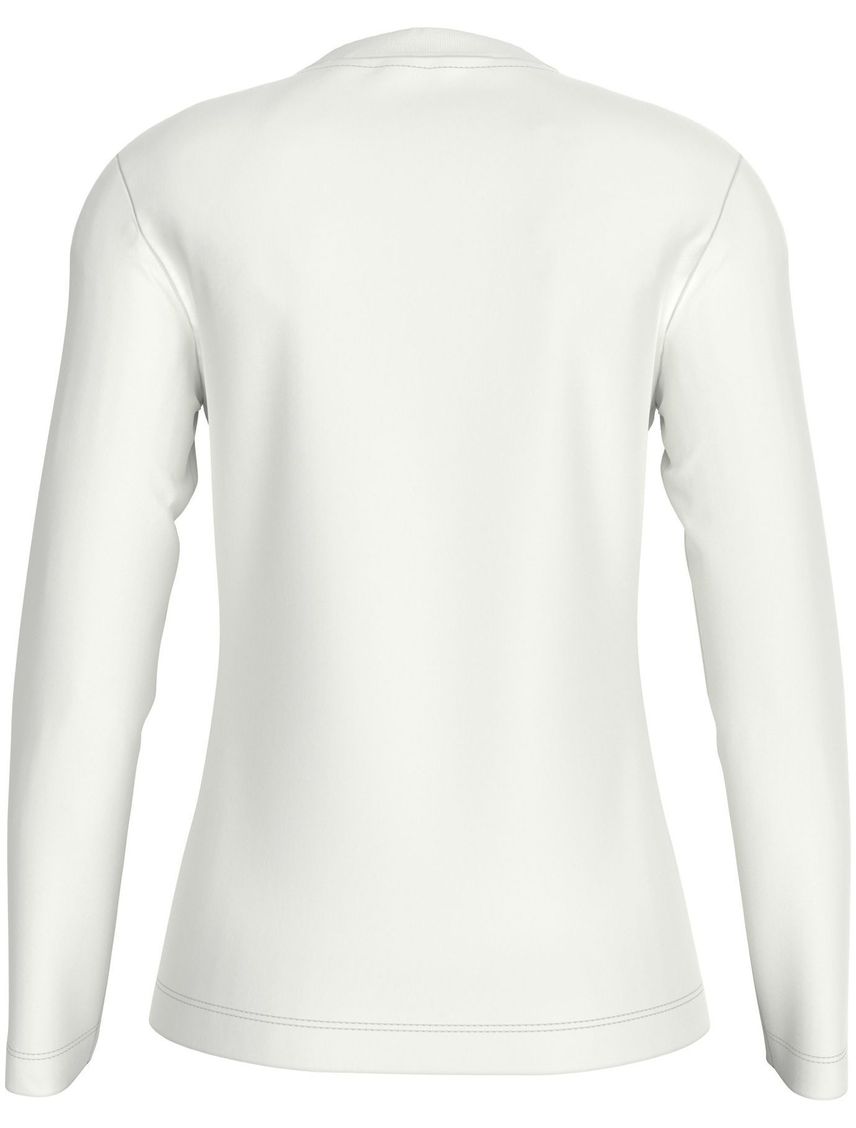 Camiseta blanca regular manga larga