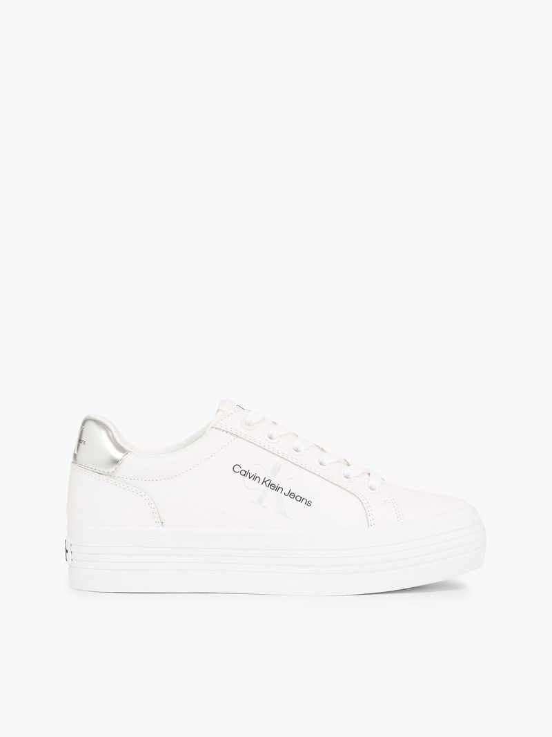 tenis-blanco-de-plataforma-de-cuero