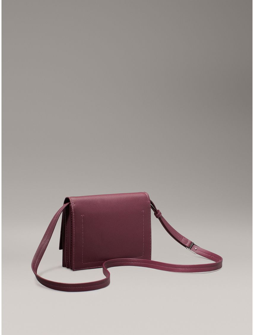 Bolso rojo cruzado Saffiano