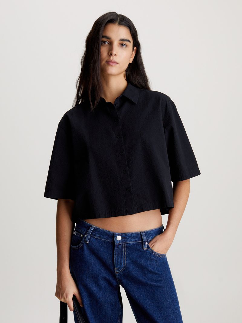 camisa-negra-de-espalda-anudada-de-sirsaca-de-algodon