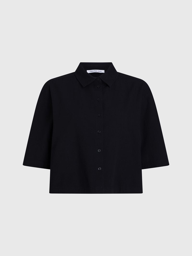 camisa-negra-de-espalda-anudada-de-sirsaca-de-algodon